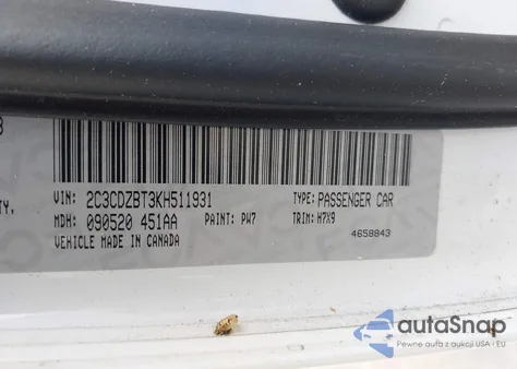 2019 Dodge Challenger R/T from USA, damaged, VIN 2C3CDZBT3KH511931